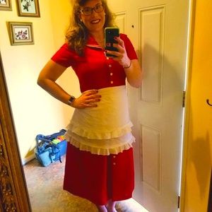 Vintage Red Coldwater Creek Dress